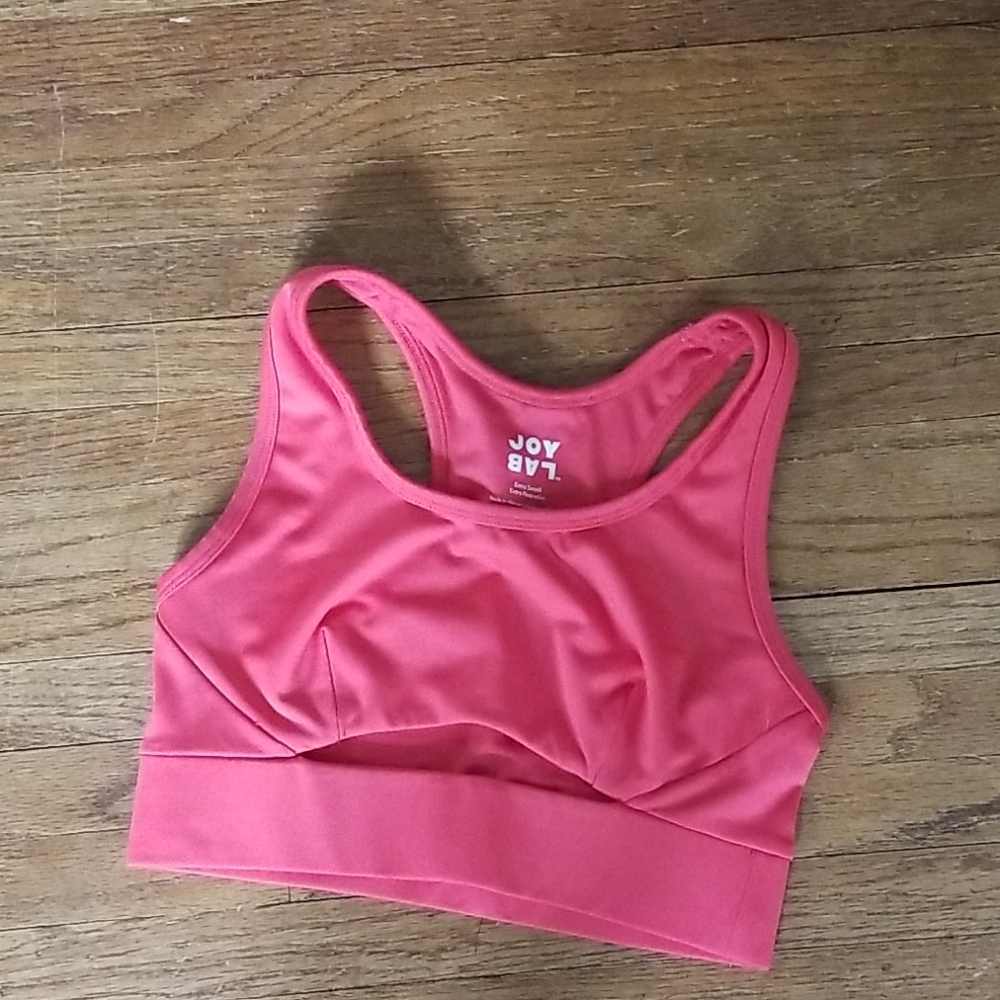 Joy Lab soft red sport bra